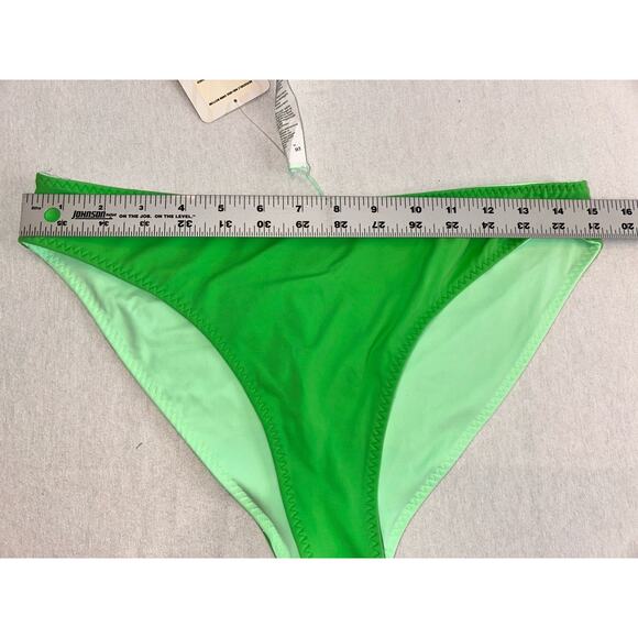 Fabletics Women’s Green Medium Mid Rise Cosmo Reversible Swim Botton New - Picture 4 of 7